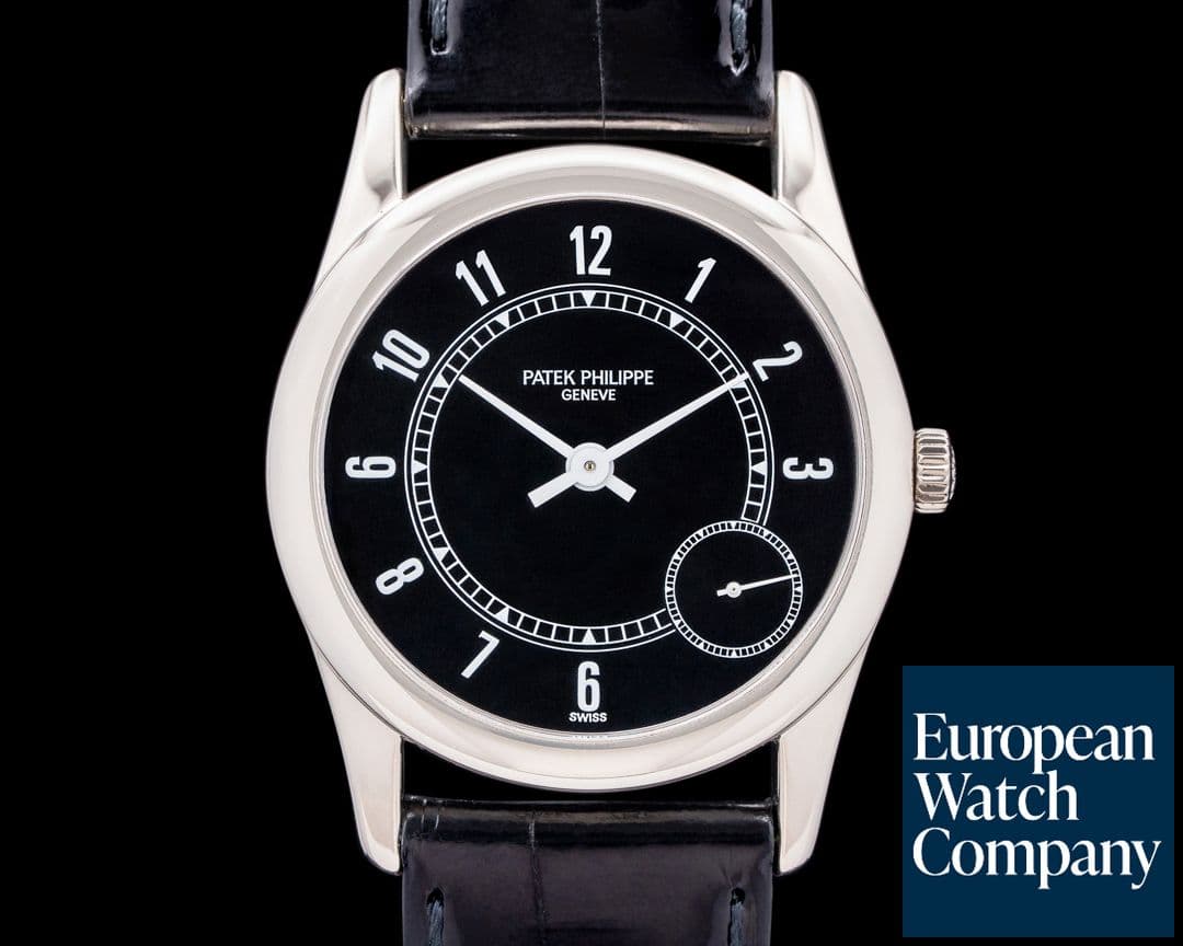 Image of Patek Philippe 5000G Calatrava Automatic 18K White Gold Black Dial