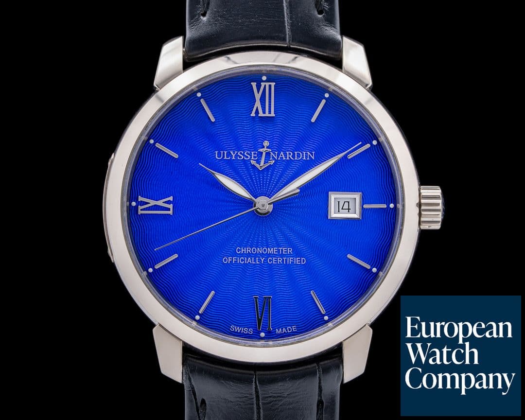 Image of Ulysse Nardin San Marco Classico Automatic 18K White Gold Blue Dial