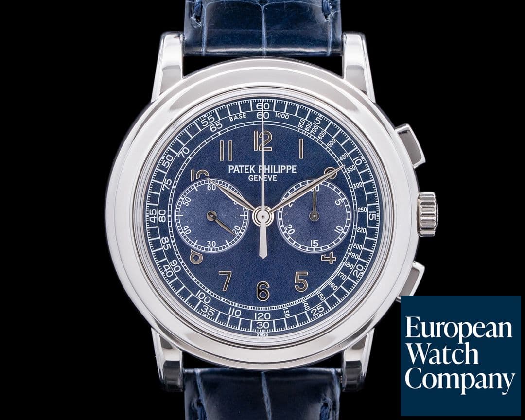 Image of Patek Philippe 5070P Platinum Blue Dial Chronograph