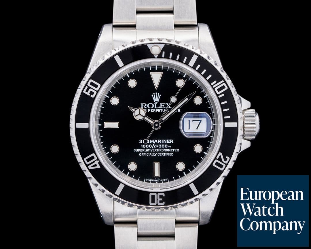 Image of Rolex 16610 Submariner SS Black Dial