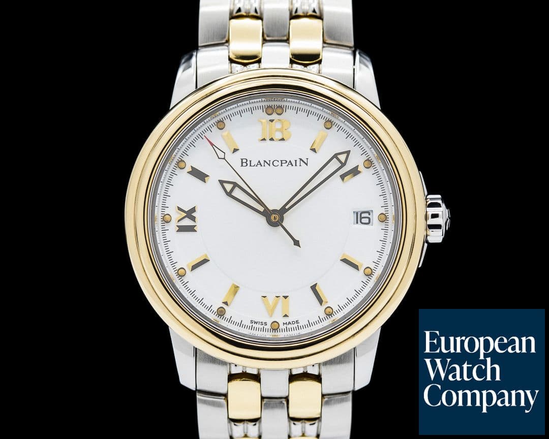 Image of Blancpain Leman Ultra Slim Automatic 18K Yellow Gold / SS White Dial