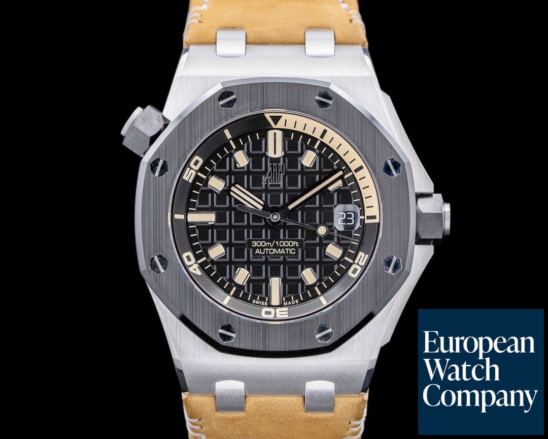 Image of Audemars Piguet Royal Oak Offshore Diver 18K White Gold Black Dial LIMITED