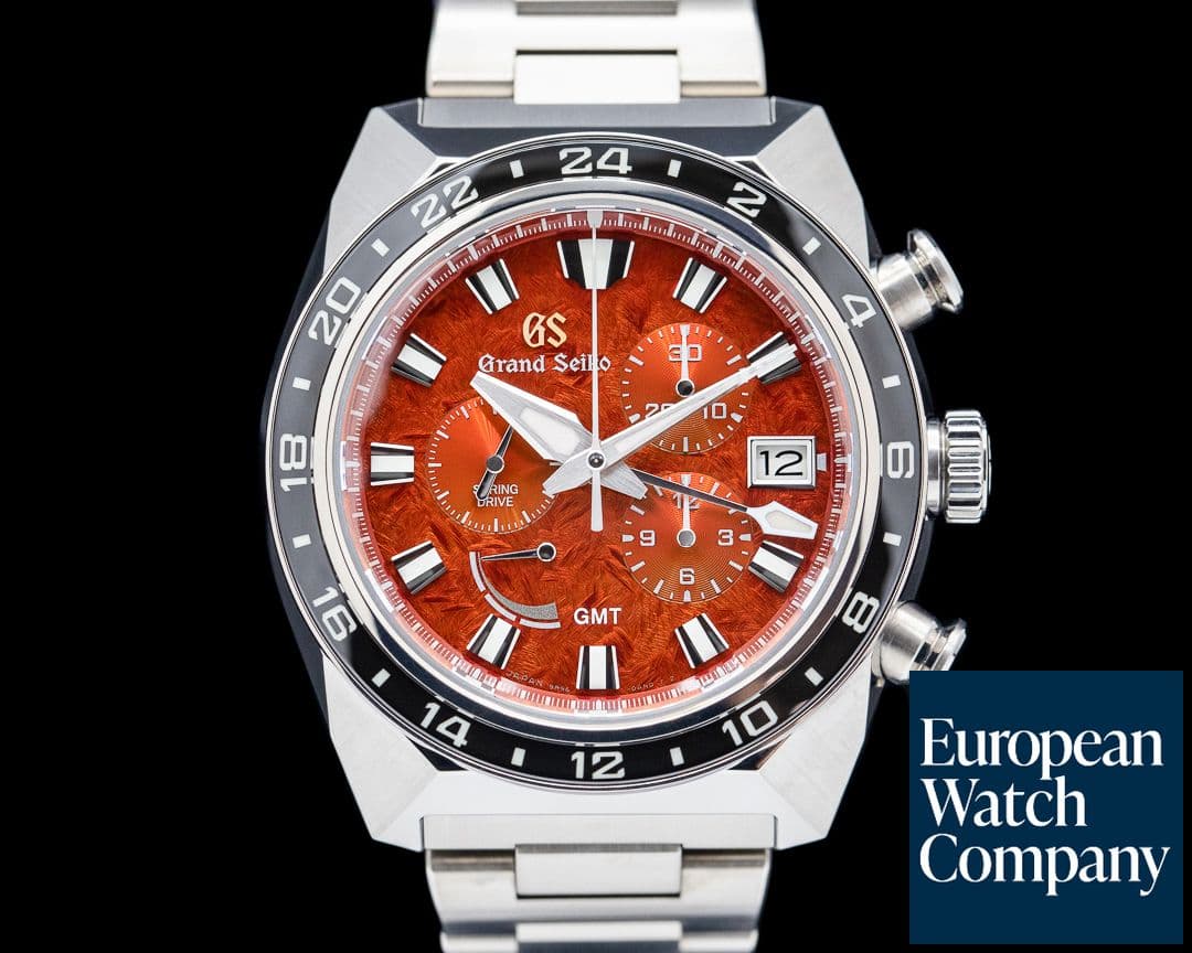 Image of Grand Seiko Spring Drive Chronograph GMT SBGC275G Titanium Red Dial LIMITED