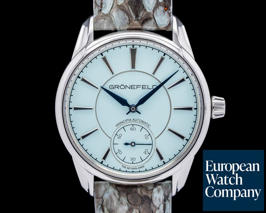Image of Gronefeld 1941 Principia Automatic SS Turquoise Tiffany Dial