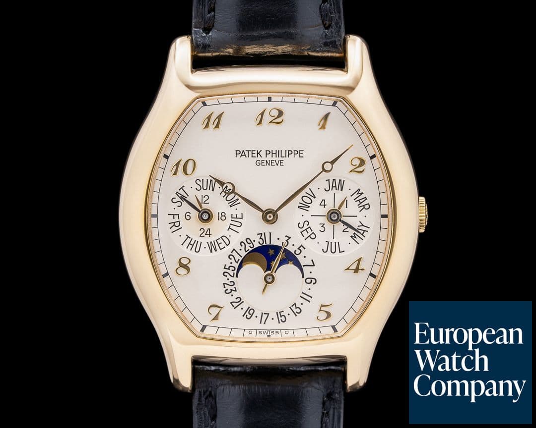 Image of Patek Philippe Perpetual Calendar 5040 18K Yellow Gold Silver Dial