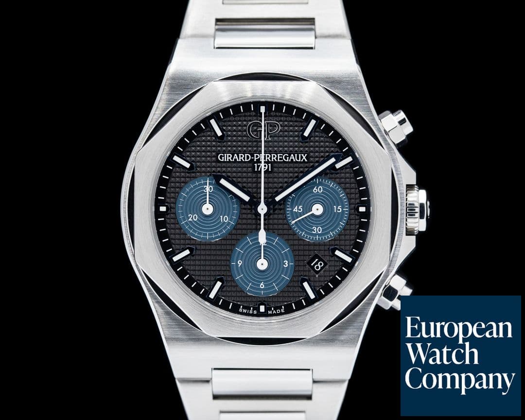 Image of Girard Perregaux Laureato Chronograph SS Blue Dial