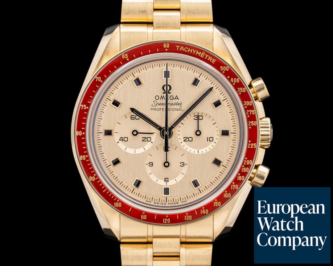 Image of Omega Speedmaster Moonwatch Apollo 11 50th Anniversary 18K Moonshine Gold