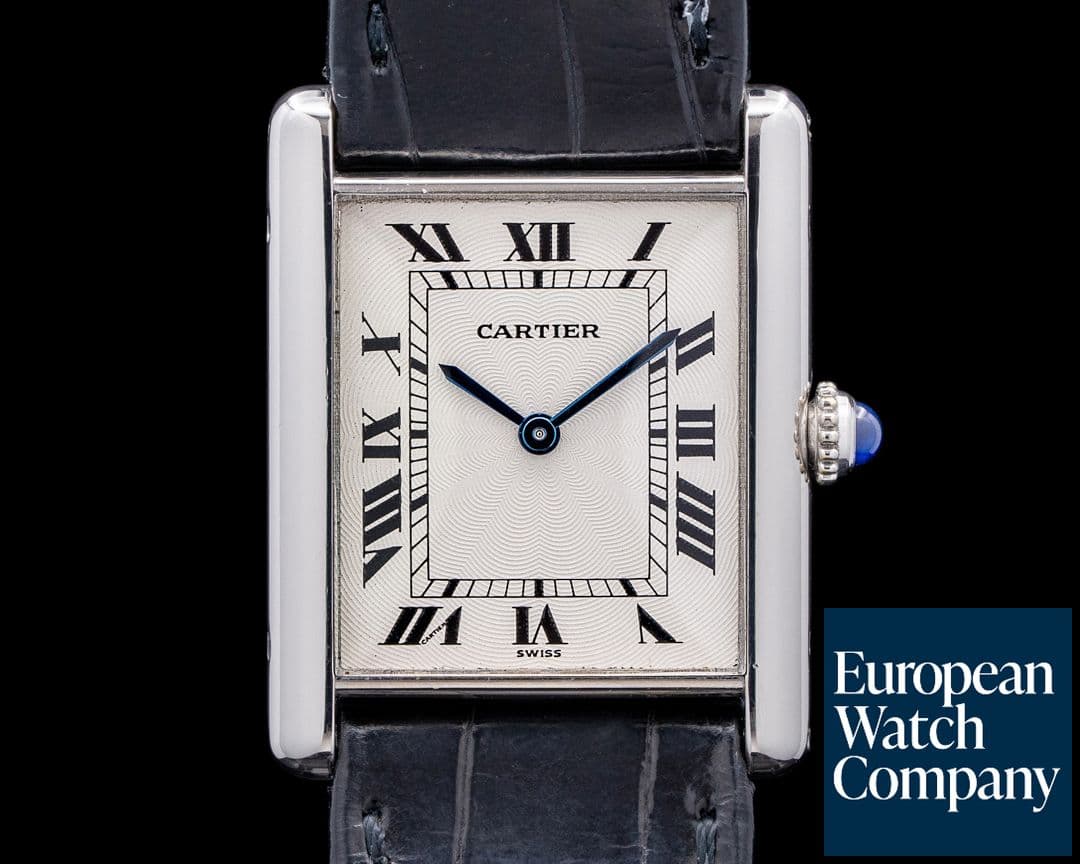Image of Cartier Tank Louis Platinum Silver Dial RARE