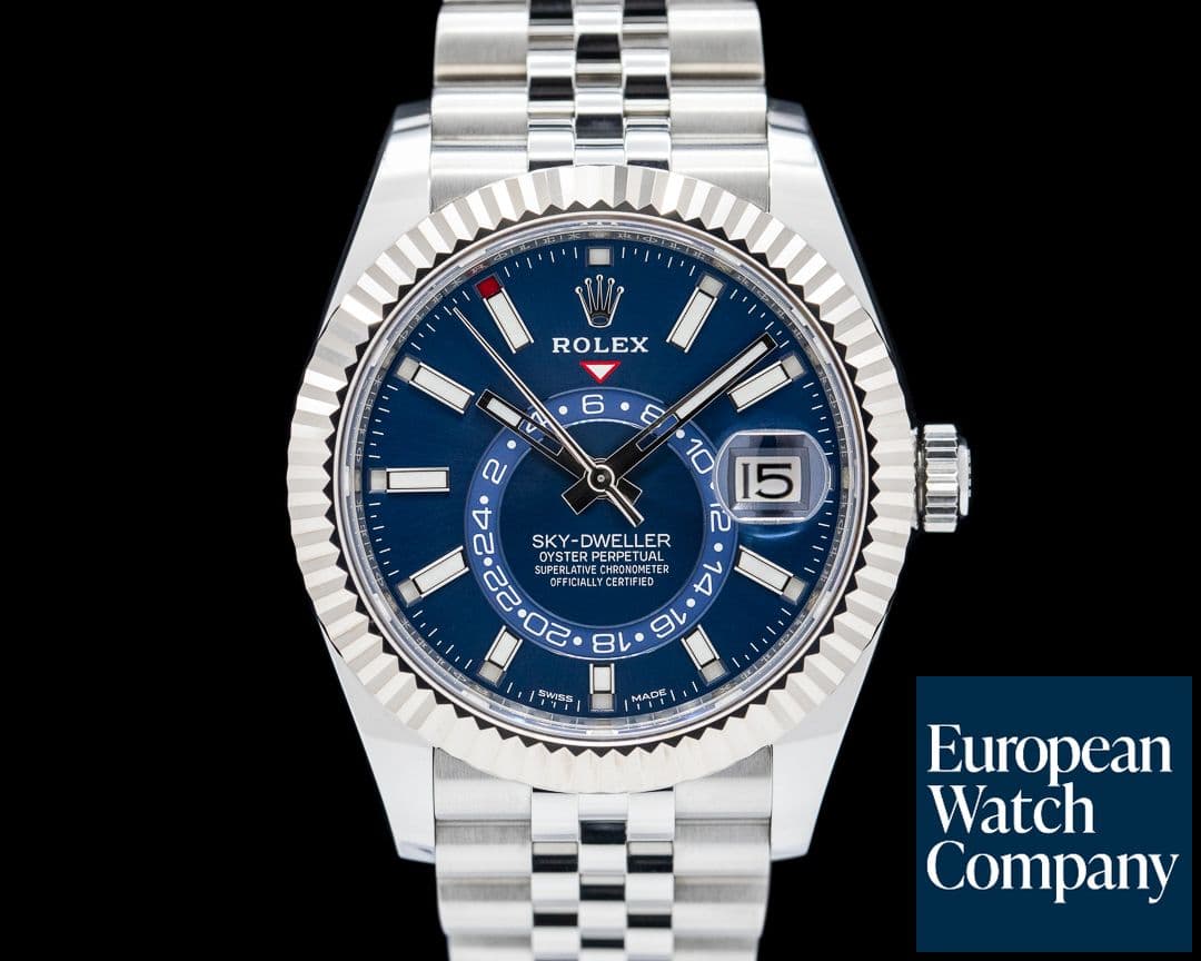 Image of Rolex Sky-Dweller 326934 Jubilee SS Blue Dial