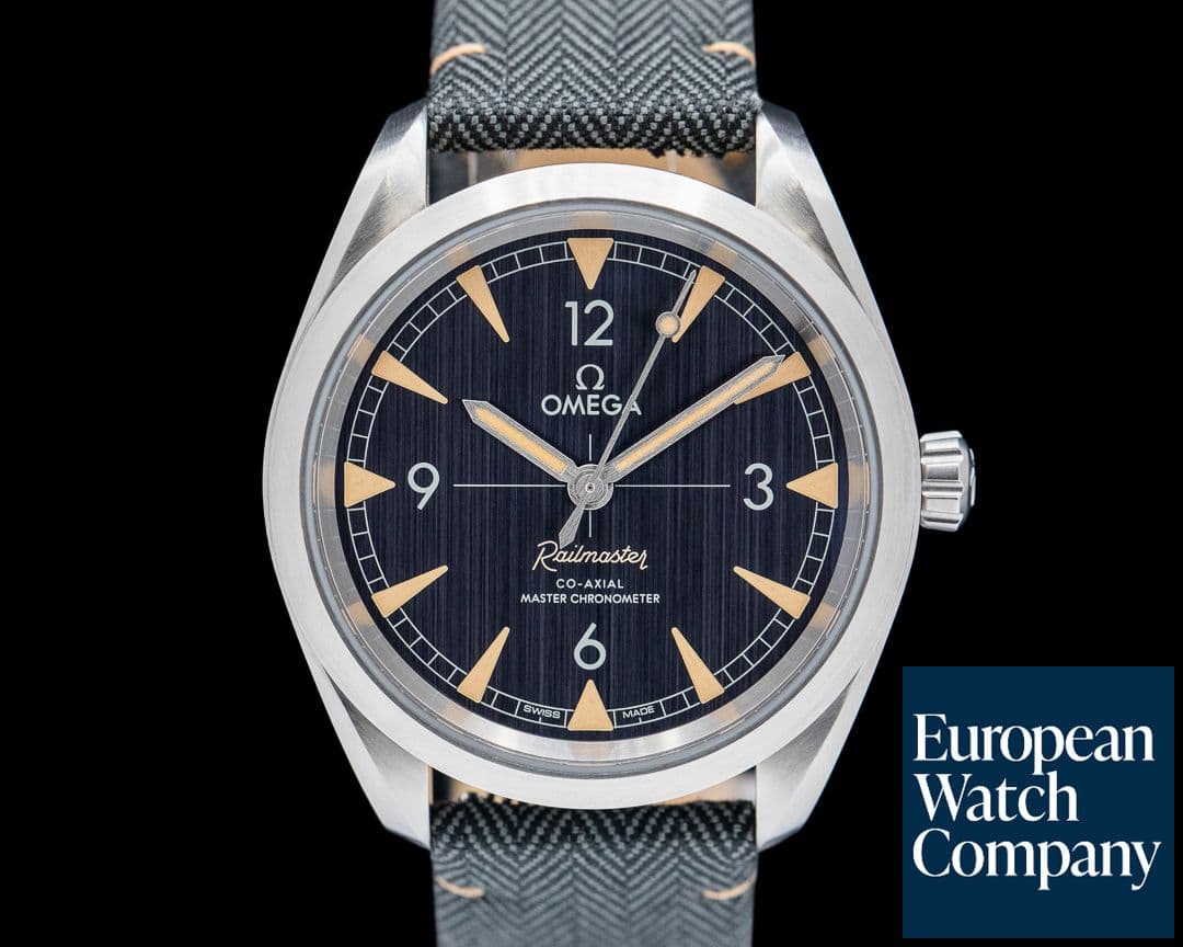 Image of Omega Railmaster Master Chronometer Co Axial SS Black Dial