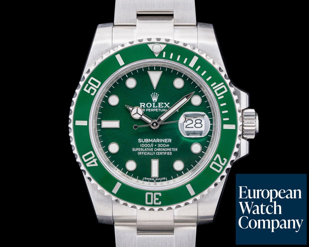 Image of Rolex Submariner "Hulk" Green Ceramic Bezel SS Green Dial