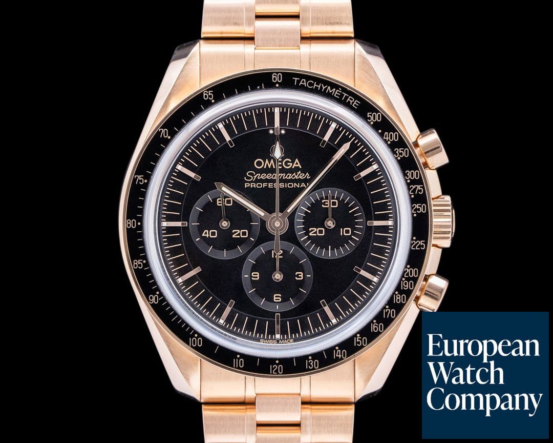 Image of Omega Speedmaster Moonwatch Professional 18K Sedna Gold Black Dial