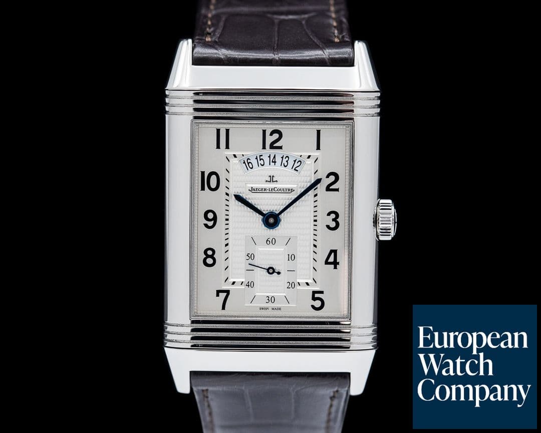 Image of Jaeger LeCoultre Grande Reverso Duo Date SS Silver Dial