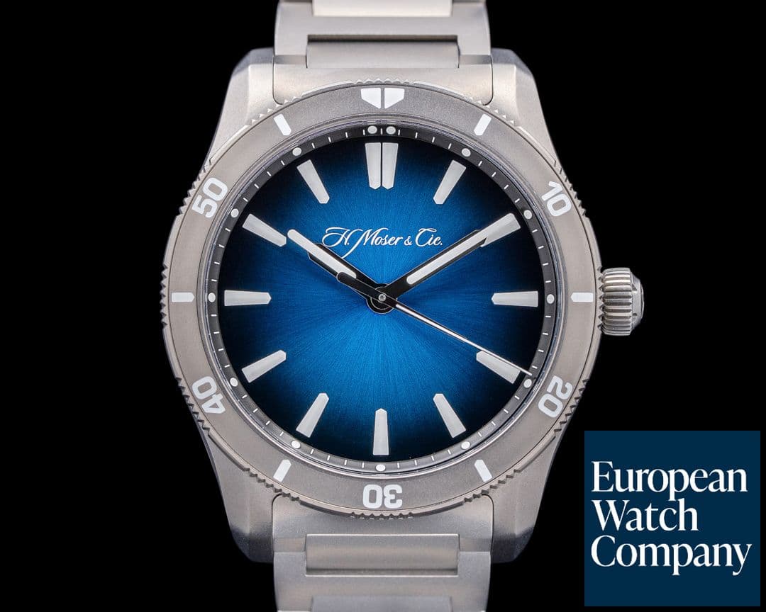 Image of H. Moser and Cie. Pioneer Center Seconds Titanium Blue Dial 2024 LIMITED