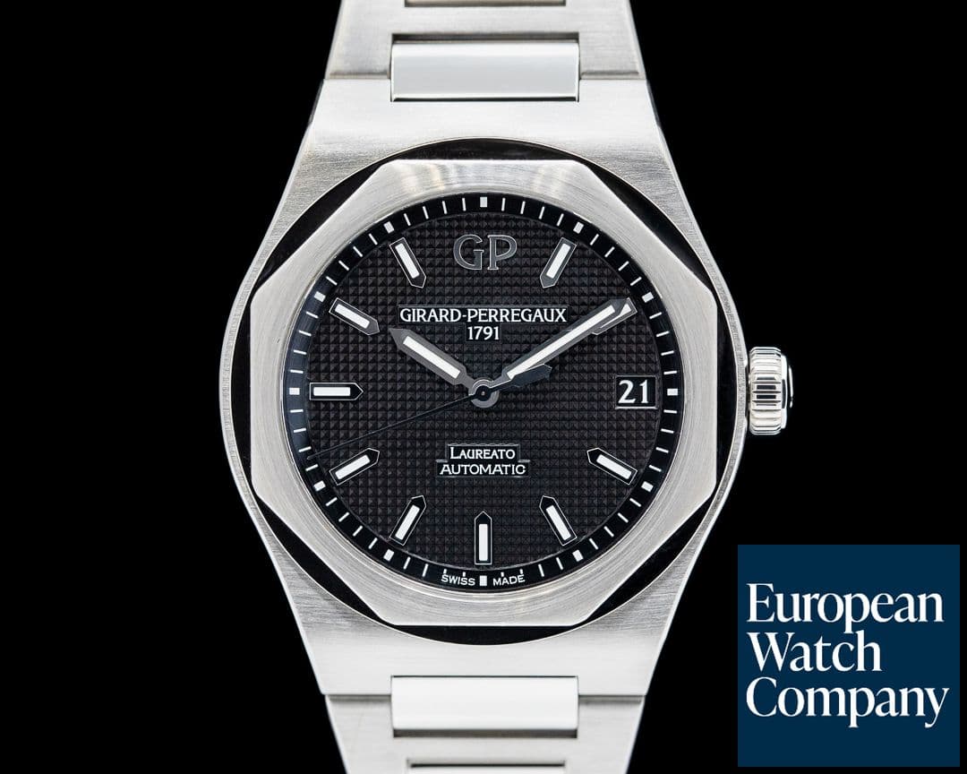 Image of Girard Perregaux Laureato Automatic SS Black Dial
