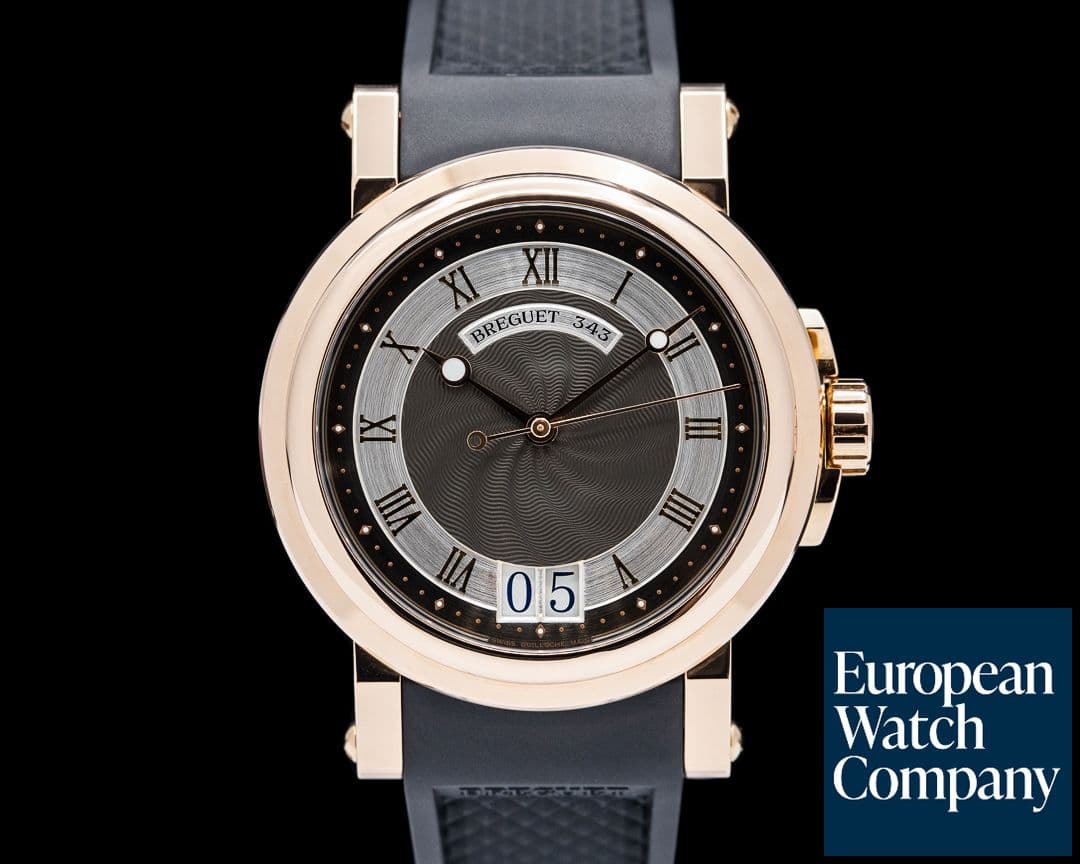 Image of Breguet Marine Automatic Big Date 18K Rose Gold Gray Dial