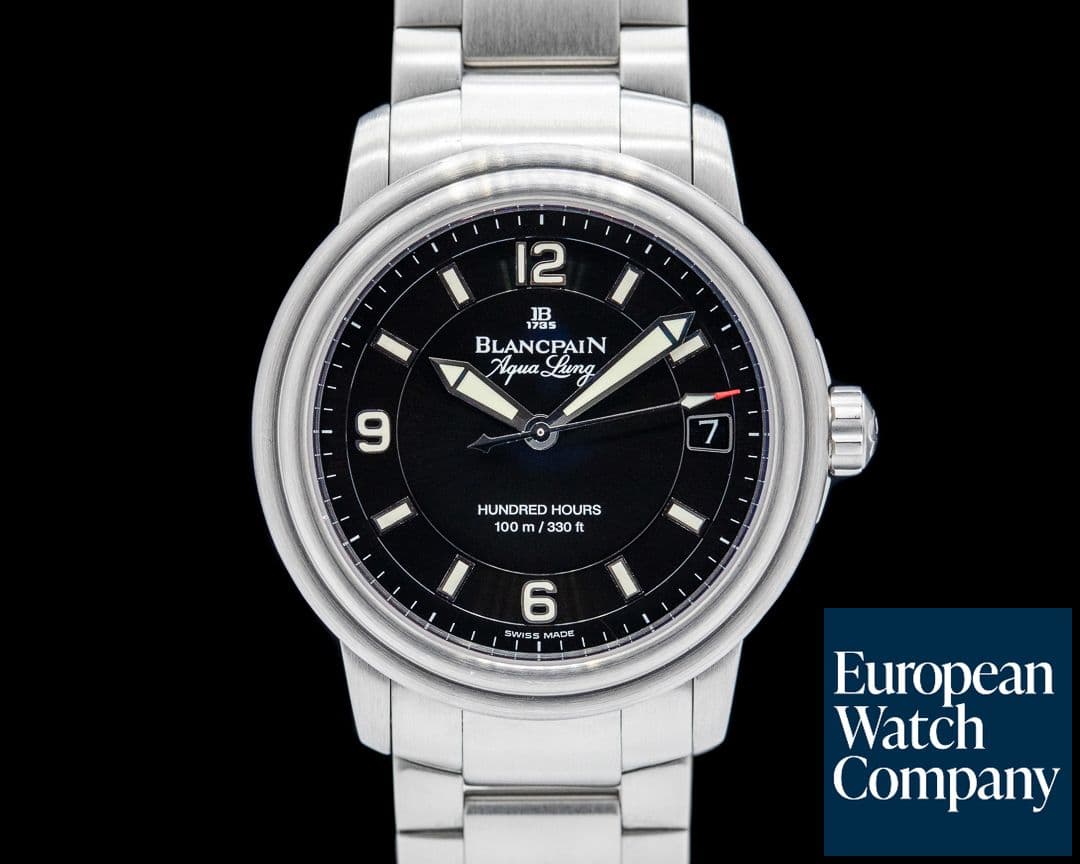 Image of Blancpain Leman Aqualung Ultra Slim Automatic SS Black Dial