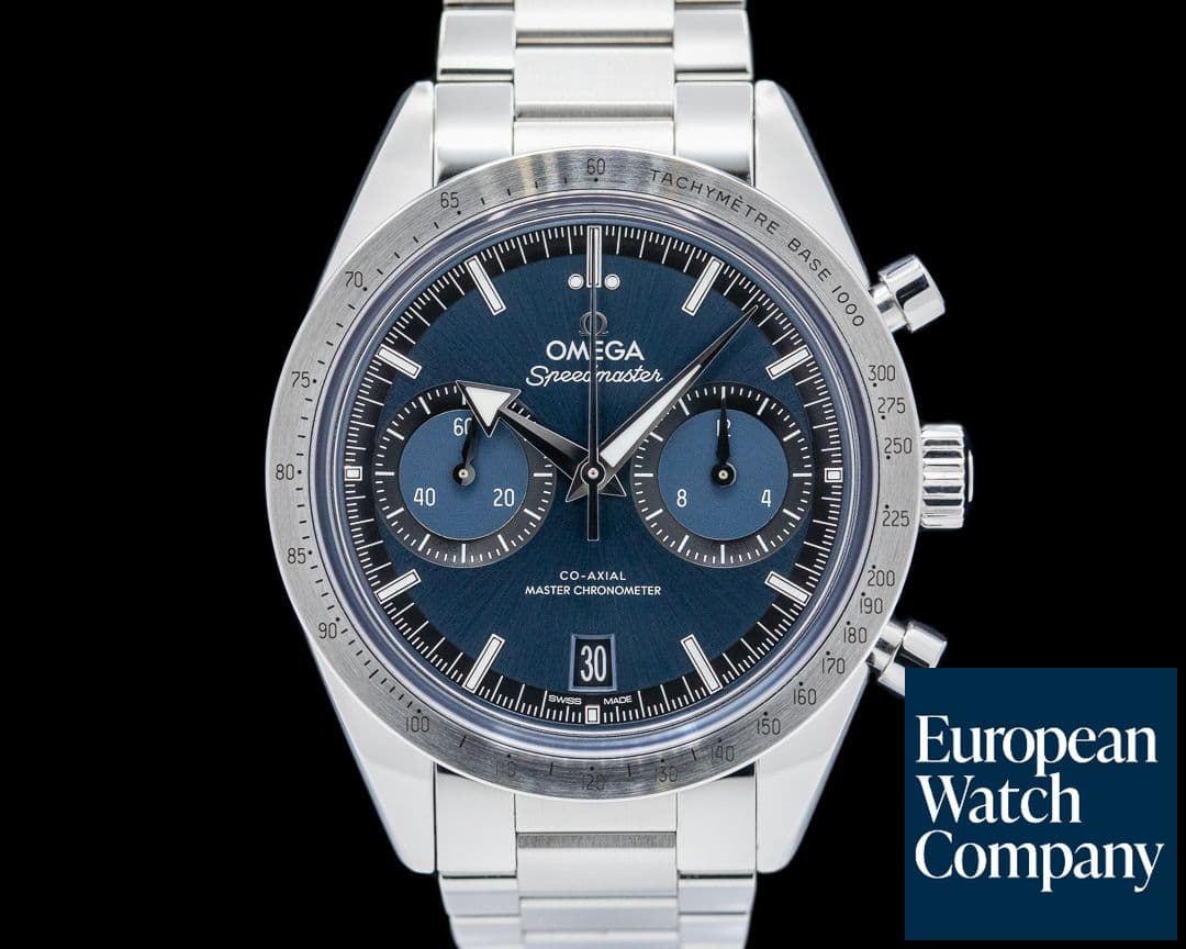 Image of Omega Speedmaster 57 Co-Axial Chronograph SS Blue Dial