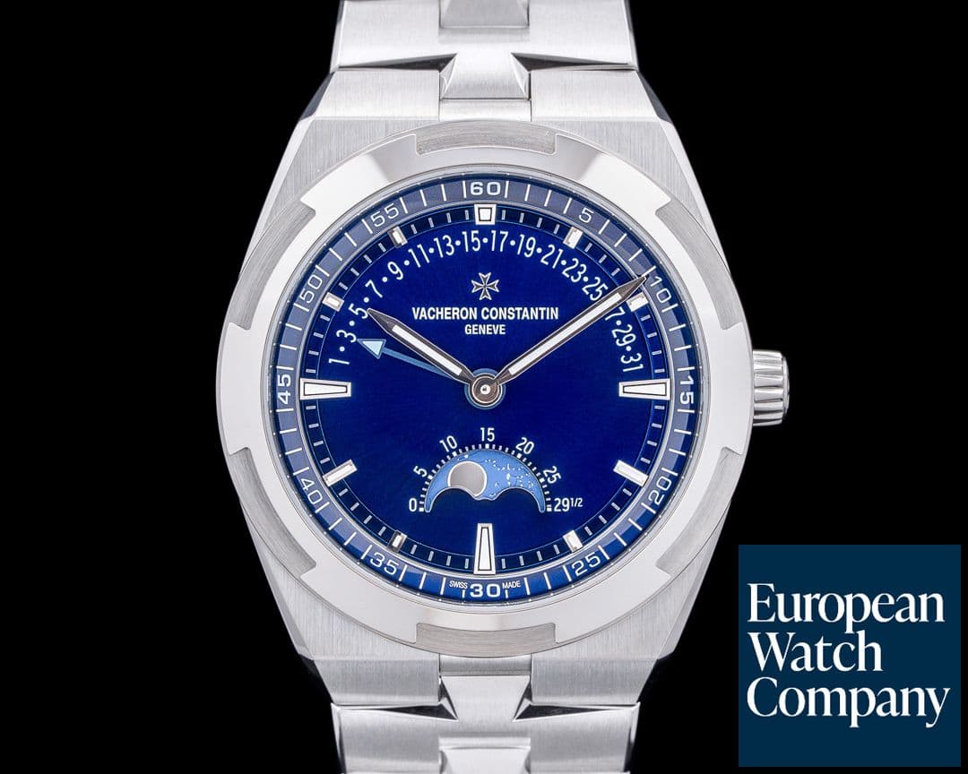 Image of Vacheron Constantin Overseas Retrograde Date SS Blue Dial UNWORN
