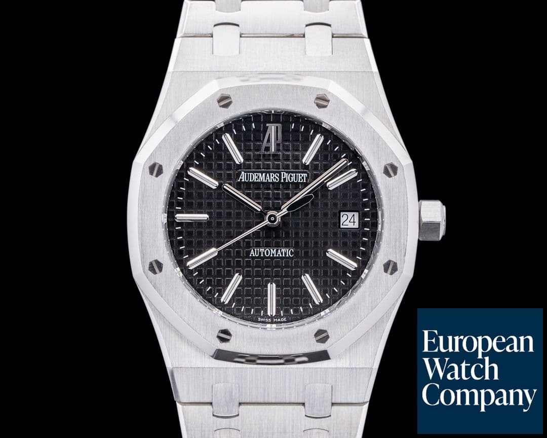 Image of Audemars Piguet 15300ST Royal Oak SS Black Dial