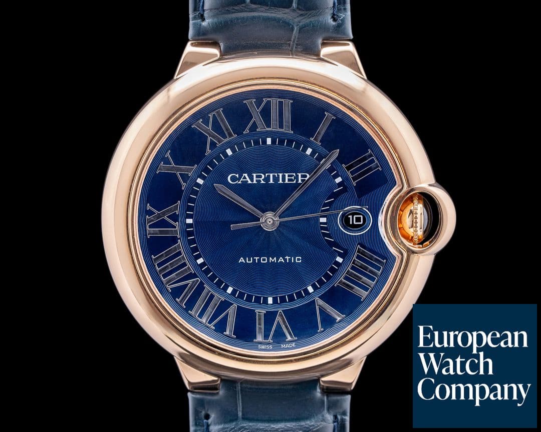 Image of Cartier Ballon Bleu 18K Rose Gold Blue Dial 2025