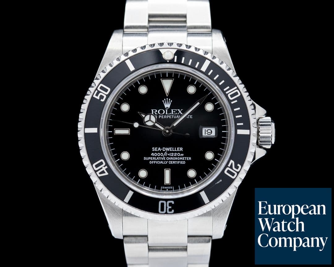 Image of Rolex Sea Dweller 16600 SS Black Dial FULL SET