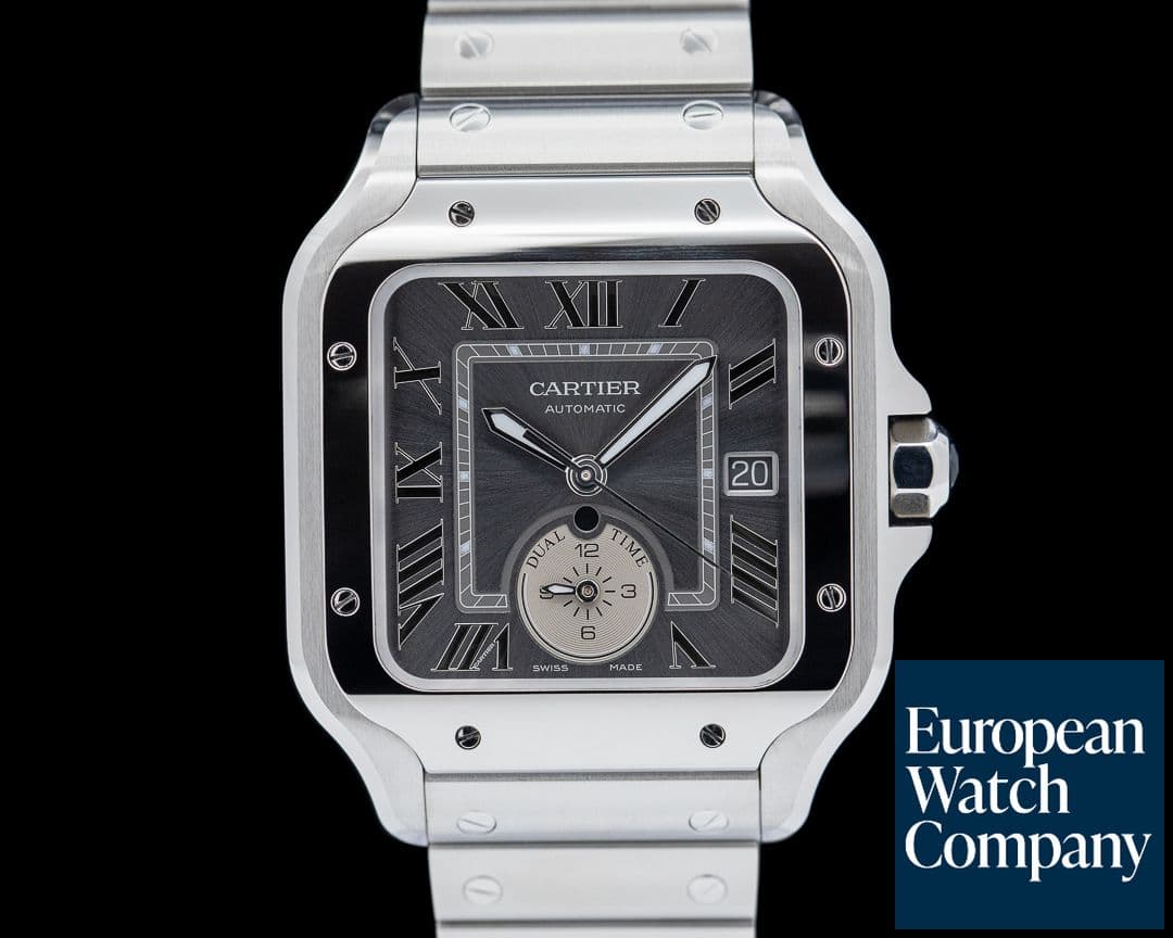 Image of Cartier Santos De Cartier Dual Time SS Gray Dial 2024