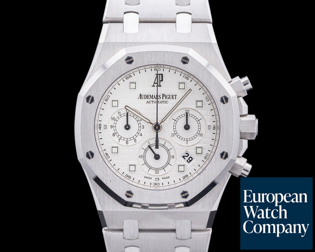 Image of Audemars Piguet 25960BC Royal Oak Chronograph 18K White Gold Silver Dial