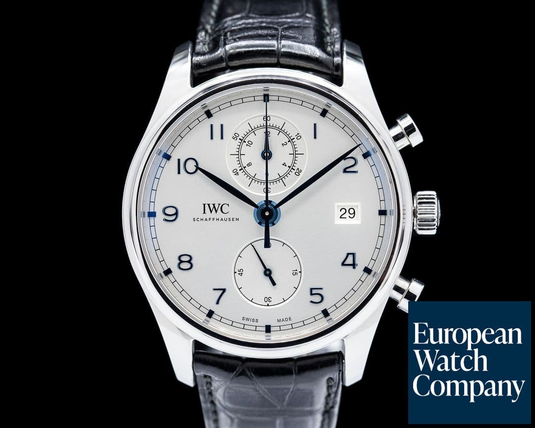 Image of IWC Portugieser Chronograph Classic SS Silver Dial