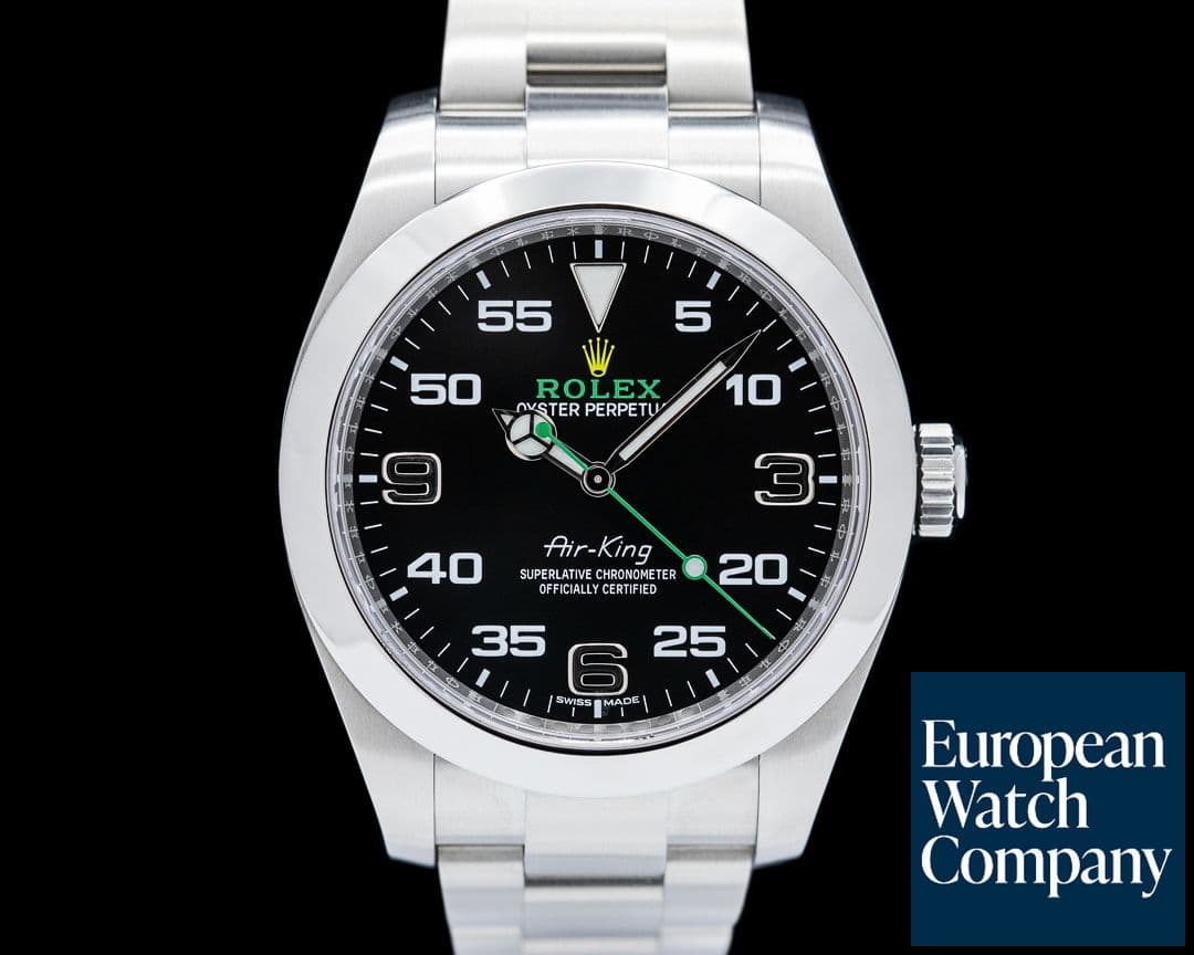 Image of Rolex Air King 116900 SS Black Dial