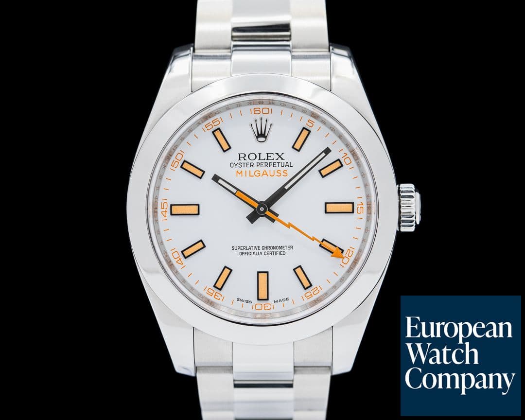 Image of Rolex Milgauss 116400 SS White Dial