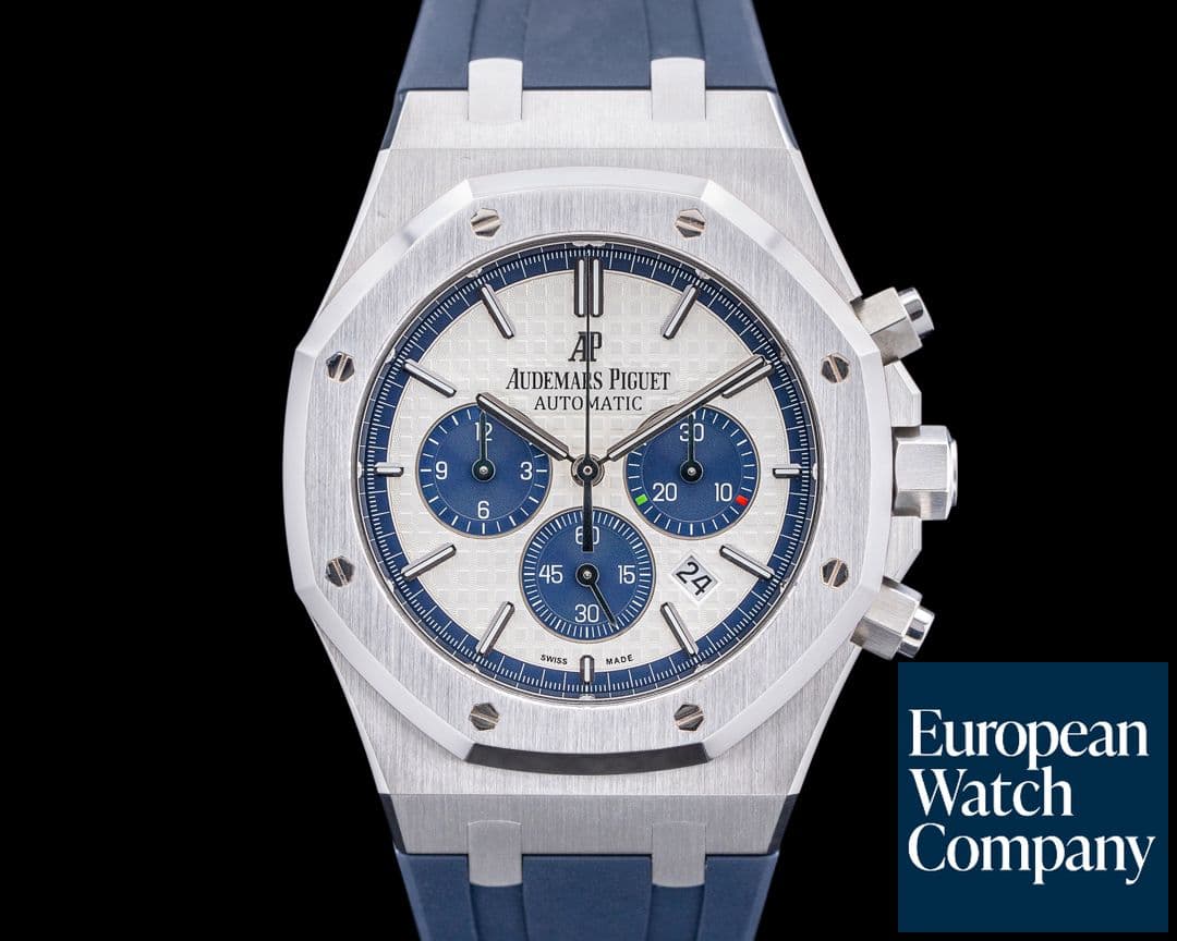 Image of Audemars Piguet Royal Oak Chronograph "Pride of Italy" SS Silver Dial LIMITED
