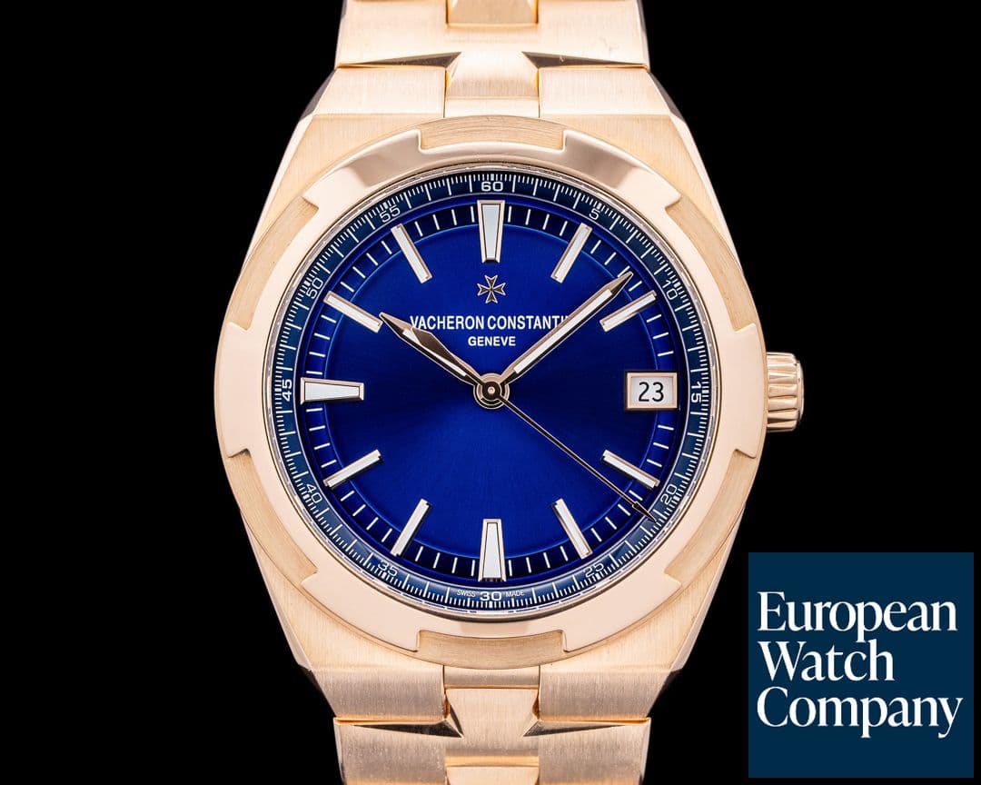 Image of Vacheron Constantin Overseas Automatic 4500V/110R 18K Rose Gold Blue Dial