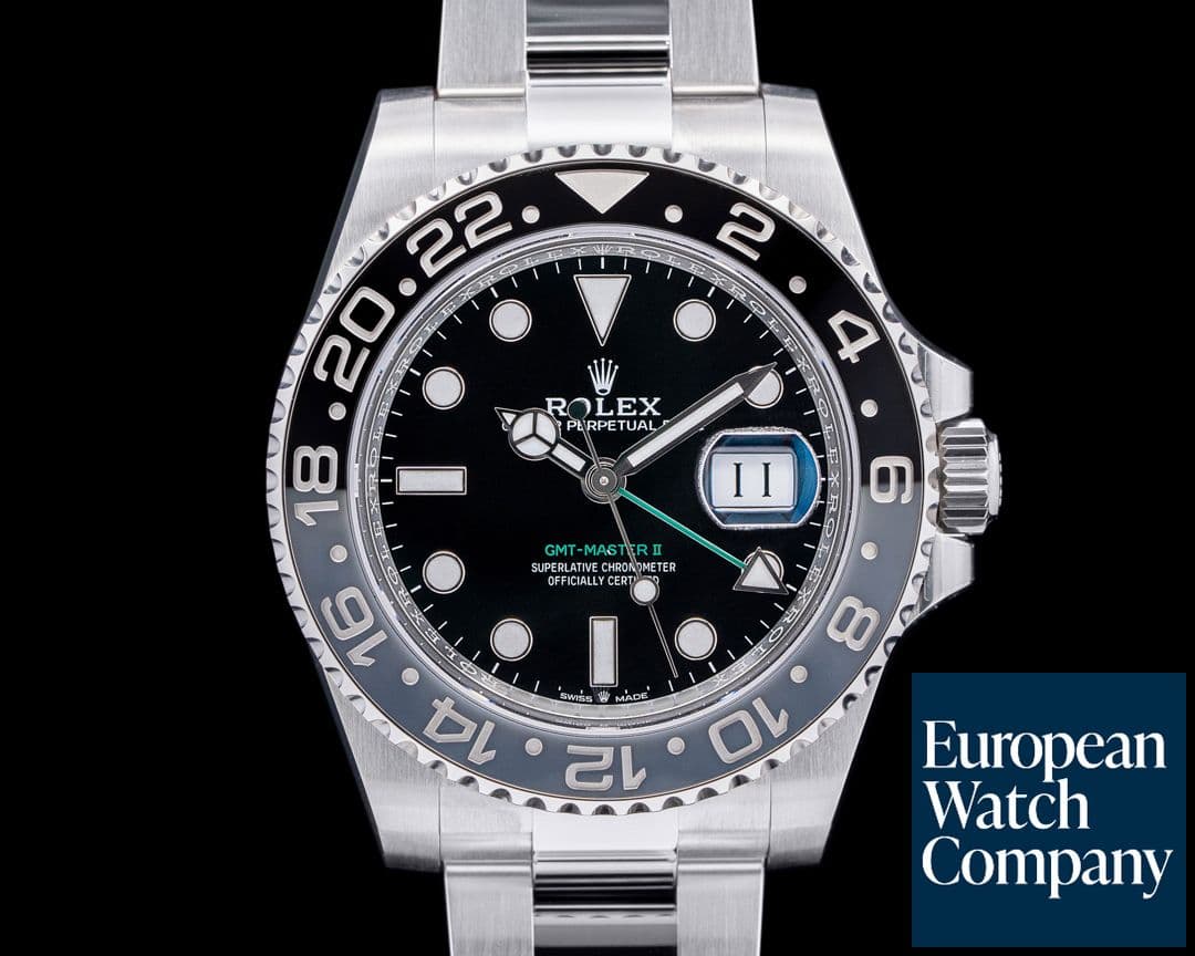 Image of Rolex GMT Master II Ceramic 126710GRNR SS Black Dial 2025 UNWORN