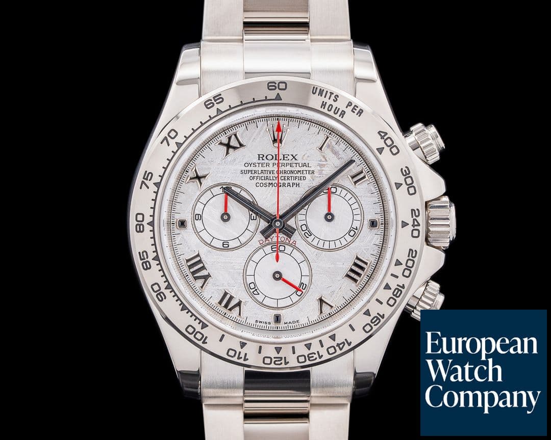 Image of Rolex Daytona 116509 18K White Gold Meteorite Roman Dial