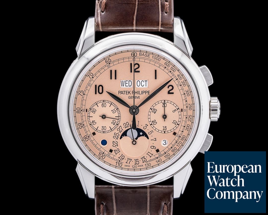 Image of Patek Philippe 5270P Perpetual Calendar Chronograph Platinum Salmon Dial