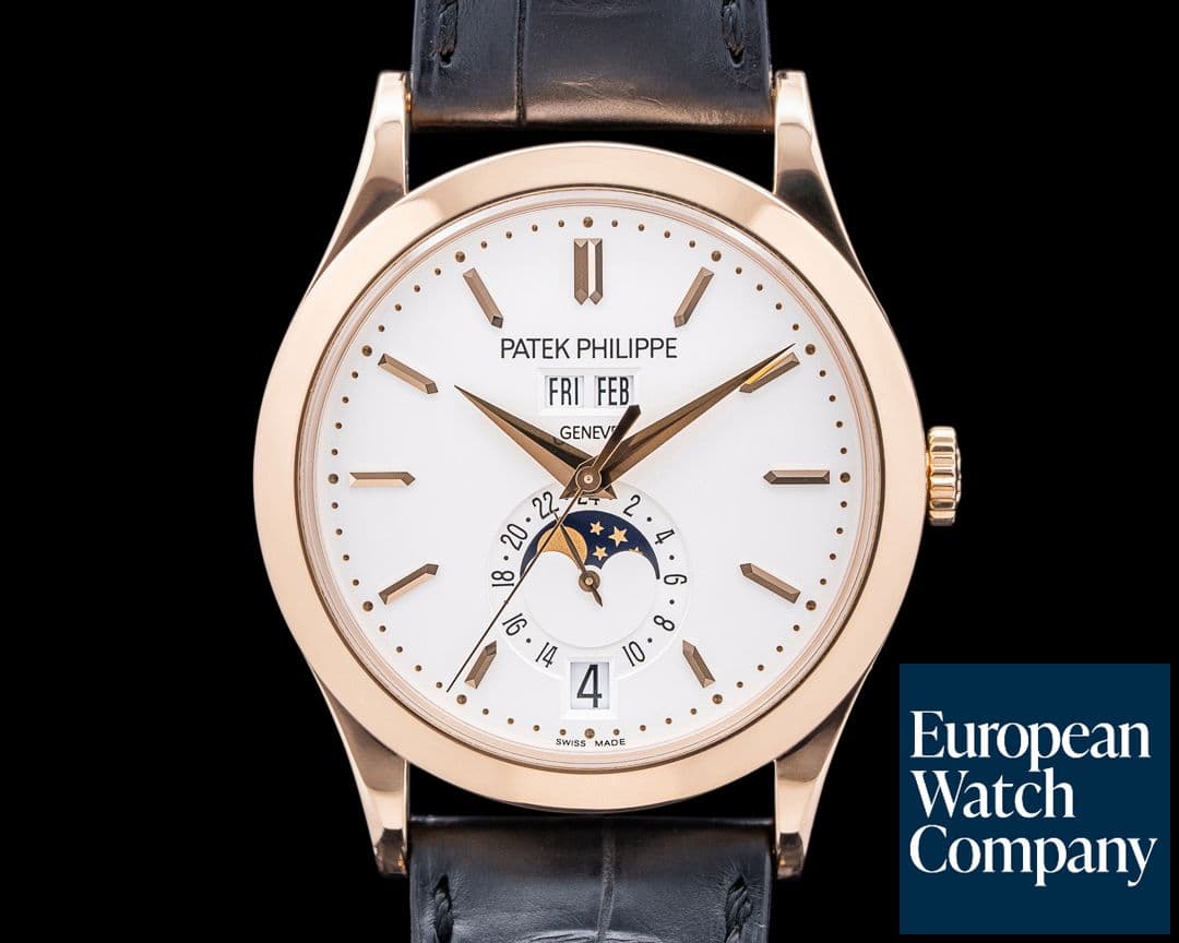 Image of Patek Philippe 5396R Annual Calendar 18K Rose Gold Silver Dial