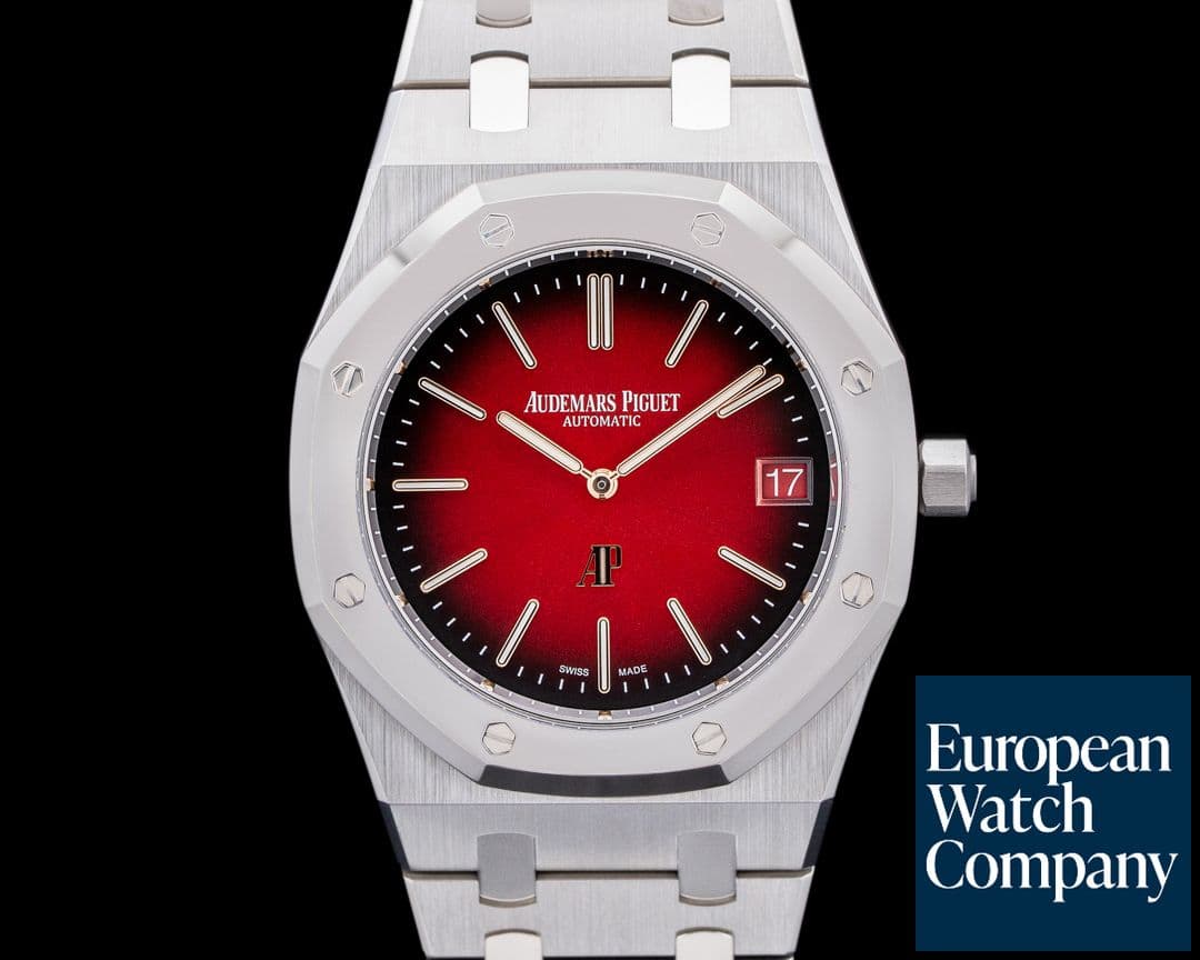 Image of Audemars Piguet 16202XT Royal Oak Extra Thin Titanium Red Dial