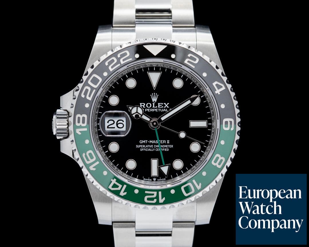 Image of Rolex Left-Handed GMT Master II "SPRITE" Jubilee SS Black Dial 2025