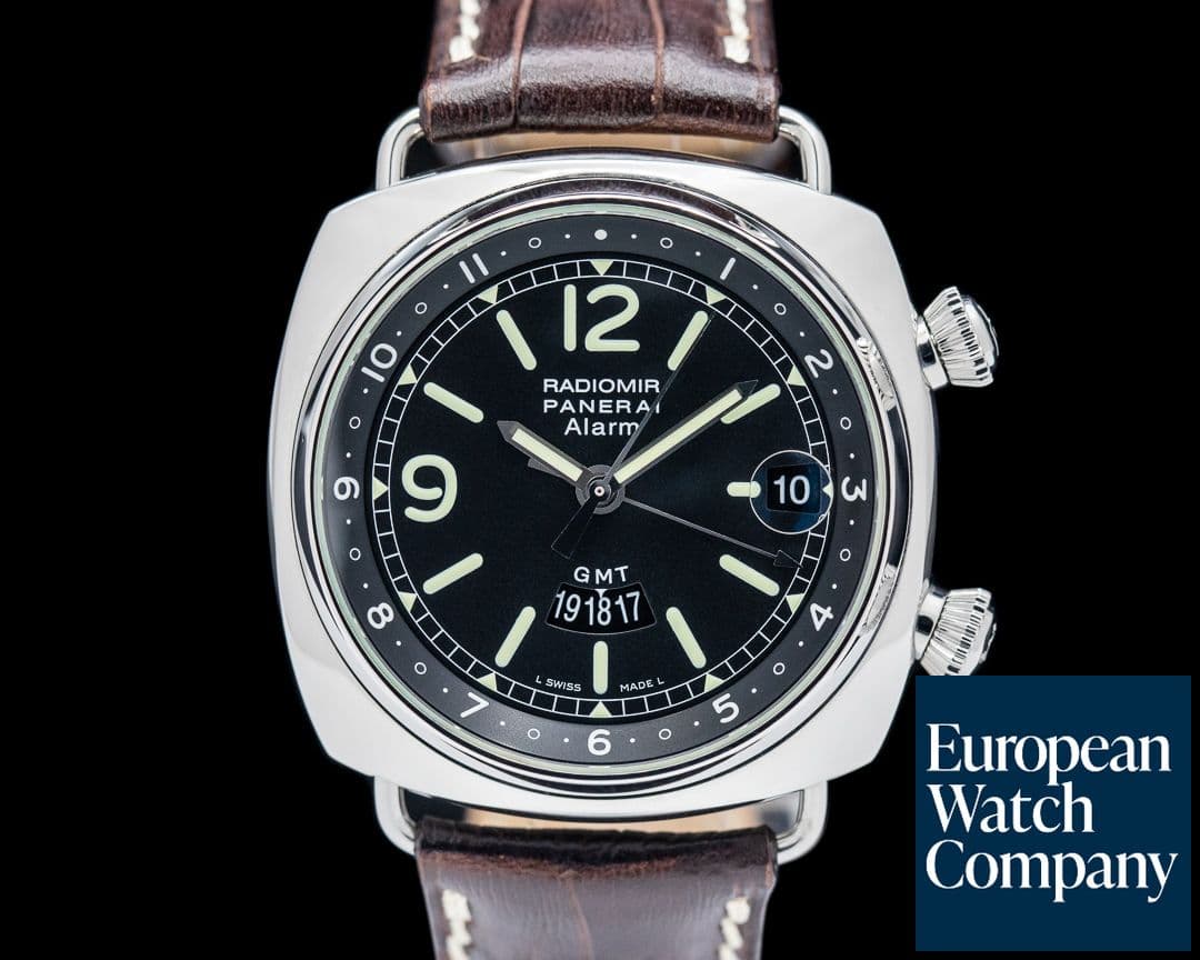 Image of Panerai Radiomir GMT Alarm 42MM SS Black Dial