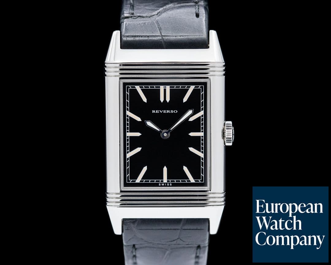 Image of Jaeger LeCoultre Grande Reverso Tribute to 1931 Ultra Thin SS Black Dial