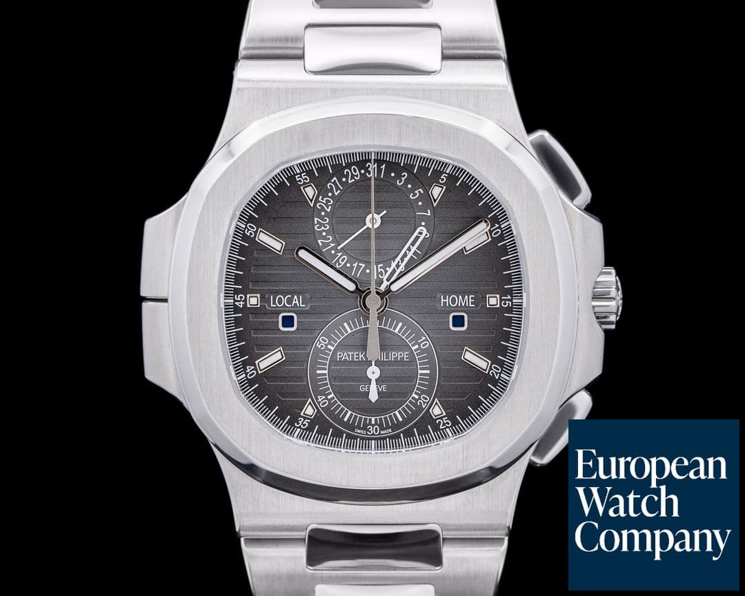 Image of Patek Philippe Nautilus 5990 Travel Time Chronograph SS Gray Dial