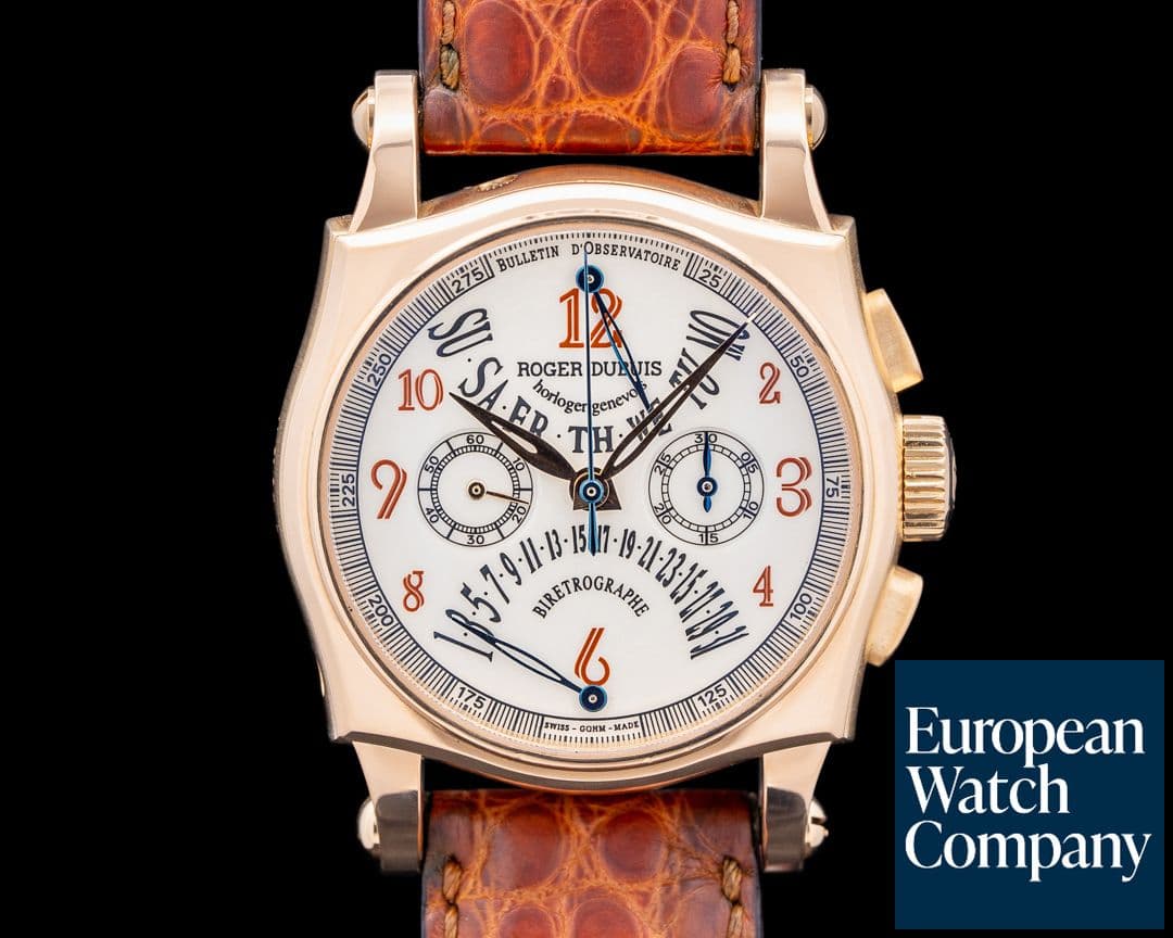 Image of Roger Dubuis Sympathie Bi-Retrograde Silver Dial 37MM 18K Rose Gold