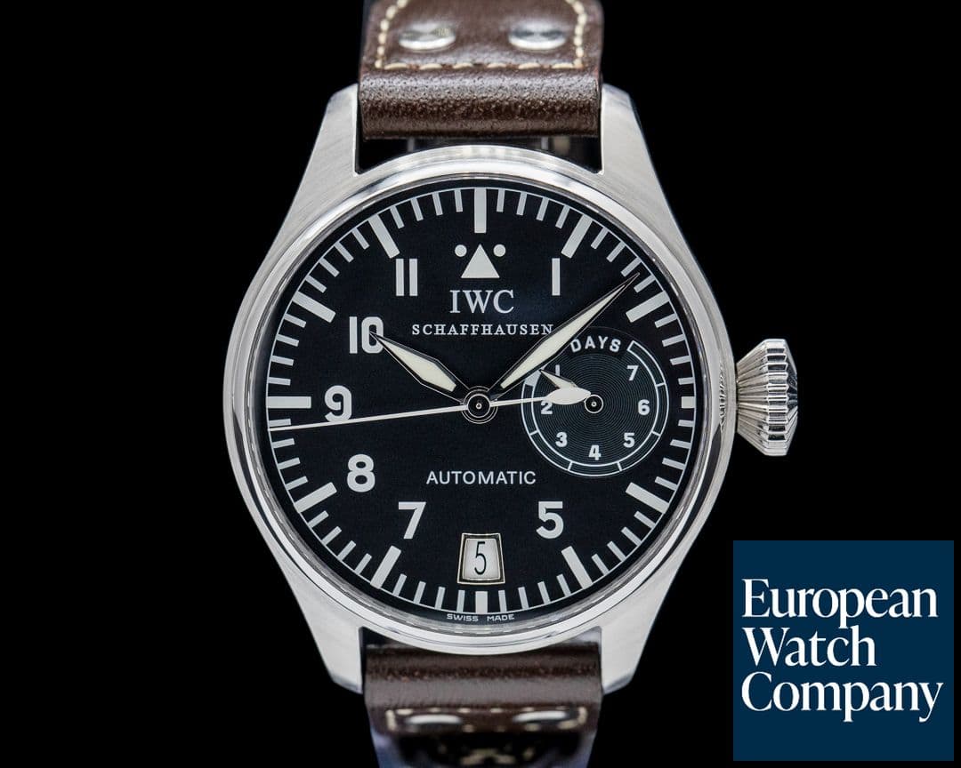 Image of IWC Big Pilot 5002 7-Day SS Black Dial FULL SET