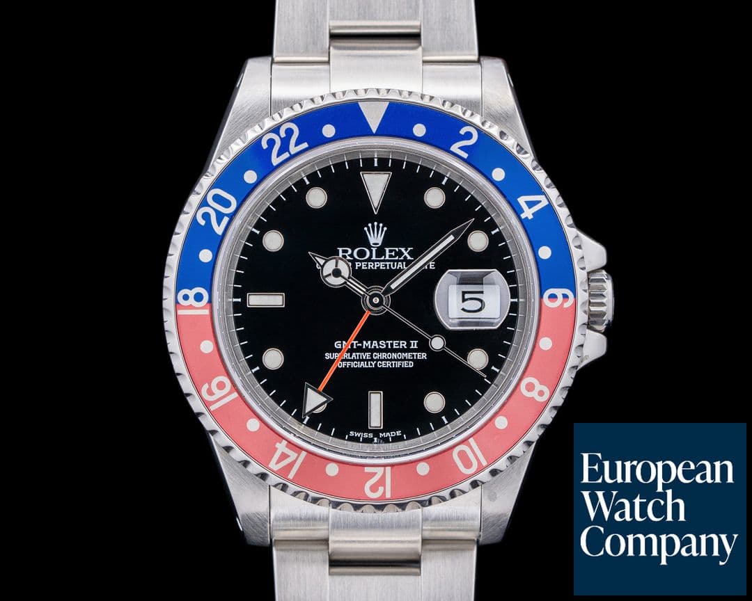 Image of Rolex GMT Master II "Pepsi" SS Black Dial