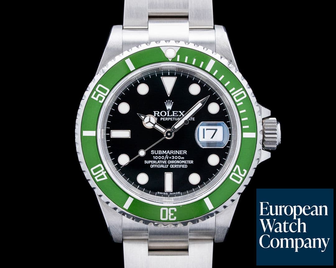 Image of Rolex Submariner 50th Anniversary "Kermit" SS Green Bezel