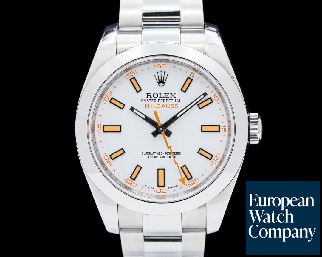 Image of Rolex Milgauss 116400 SS White Dial