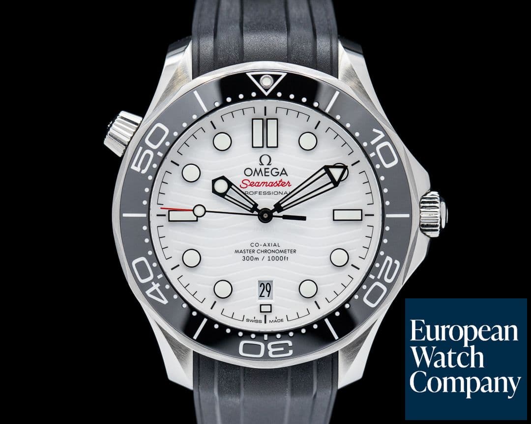 Image of Omega Seamaster Diver 300M Co-Axial Master Chronometer SS White Dial