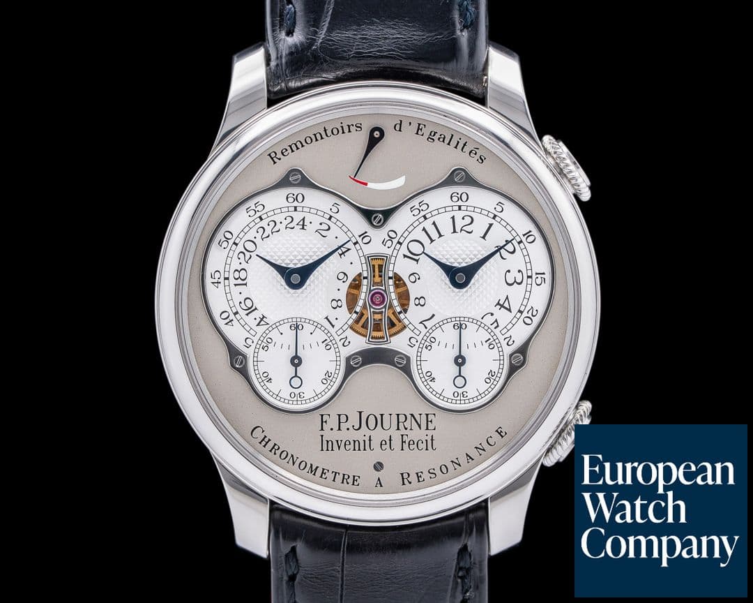 Image of F. P. Journe Chronometre Resonance Platinum Silver Dial 40MM 2024