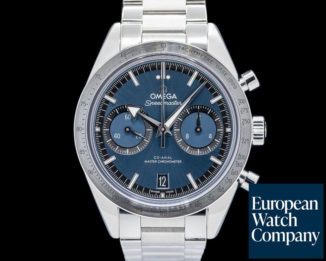 Image of Omega Speedmaster 57 Co-Axial Chronograph SS Blue Dial